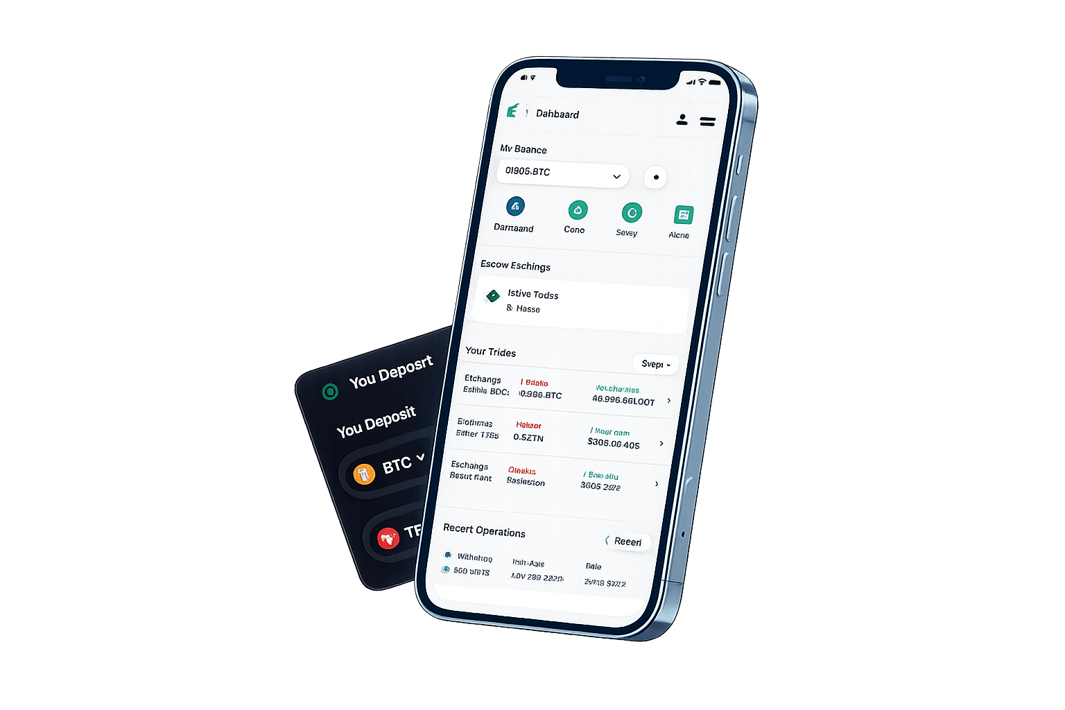 Paychex app showing a trade in escrow